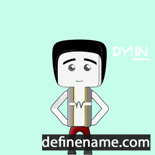 cartoon of the name Diyinrin