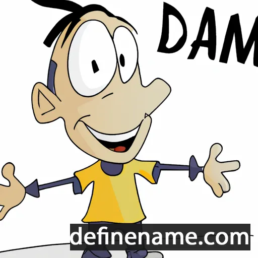 cartoon of the name Djamil