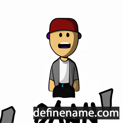 cartoon of the name Djan