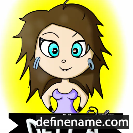 cartoon of the name Djeliza