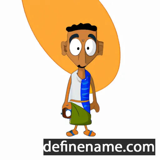 cartoon of the name Djelloul