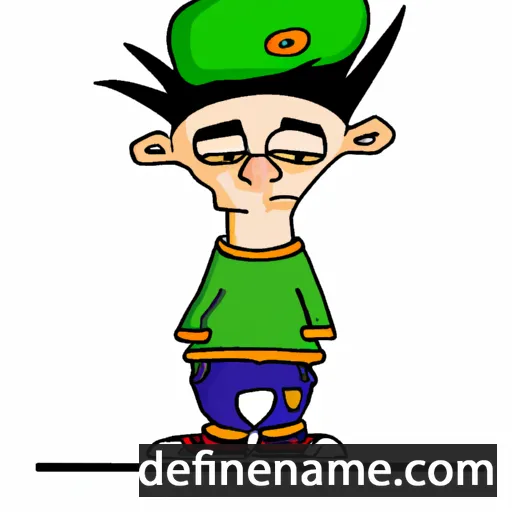 cartoon of the name Djellza