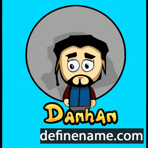 cartoon of the name Djhan