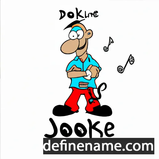 cartoon of the name Djoeke