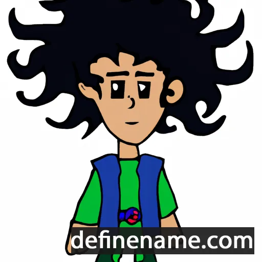 cartoon of the name Djonatan