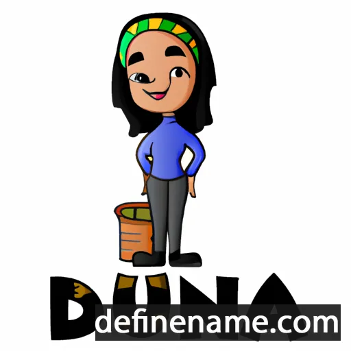 cartoon of the name Djuana