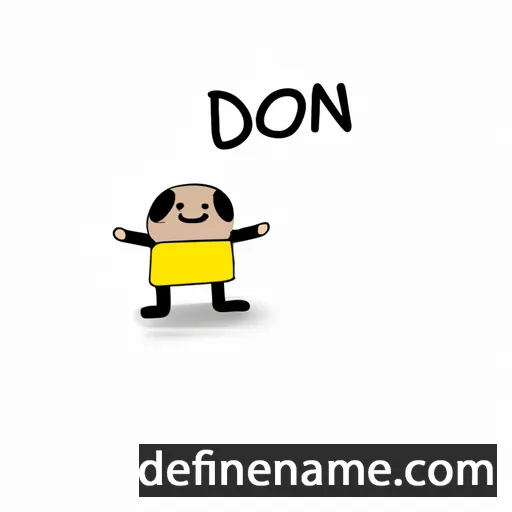 cartoon of the name Doãn