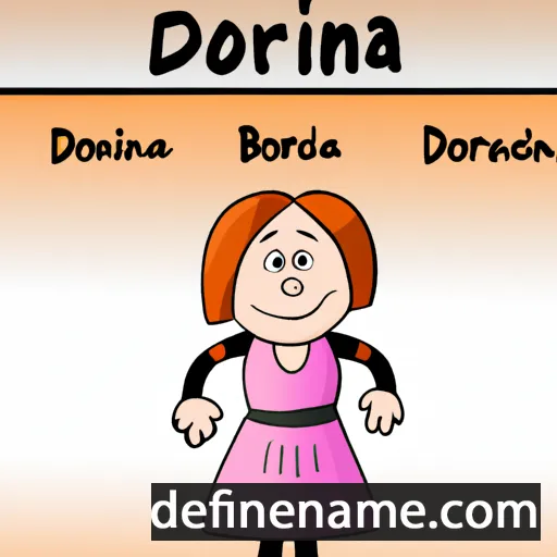 cartoon of the name Dobrina