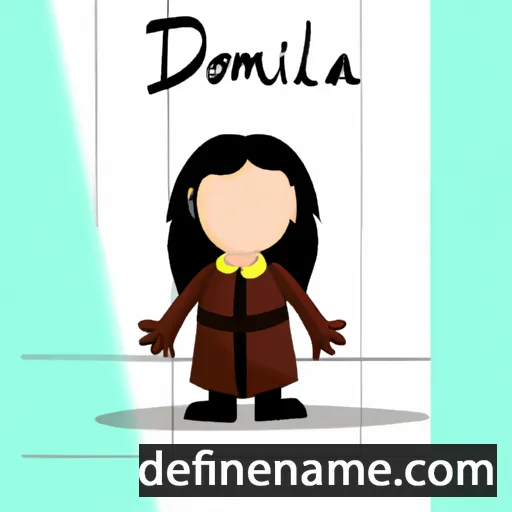 Dómhilda cartoon