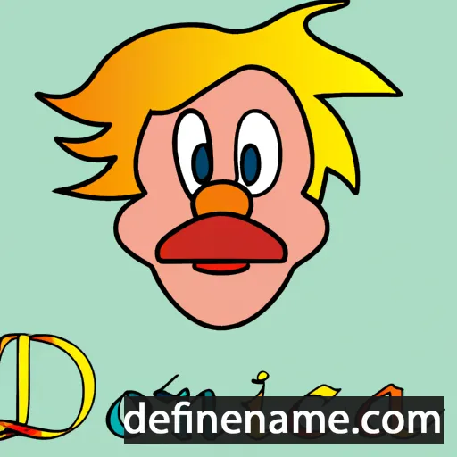 cartoon of the name Dónald