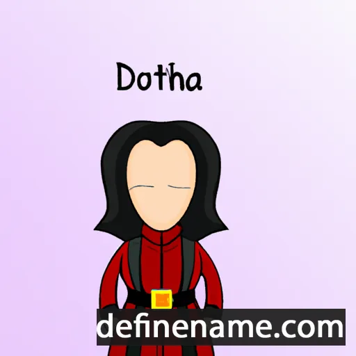 Dórothea cartoon