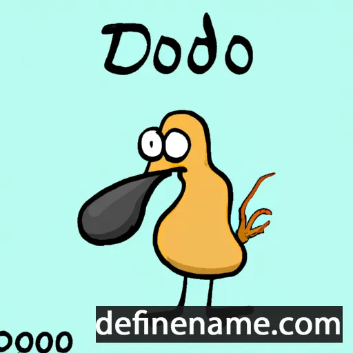 cartoon of the name Dodo