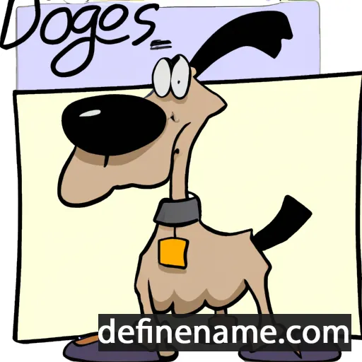 cartoon of the name Doglas