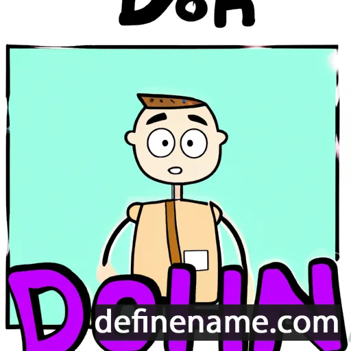 cartoon of the name Dohn