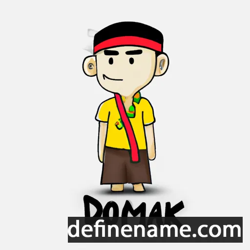 cartoon of the name Dokmai