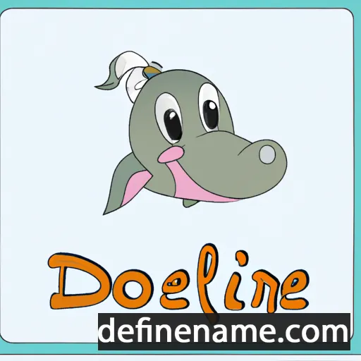 cartoon of the name Dolfene