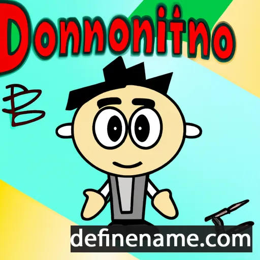 cartoon of the name Domenicantonio