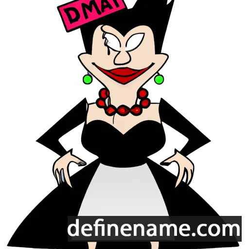 cartoon of the name Domina