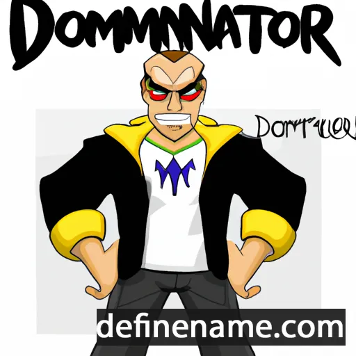 cartoon of the name Dominator