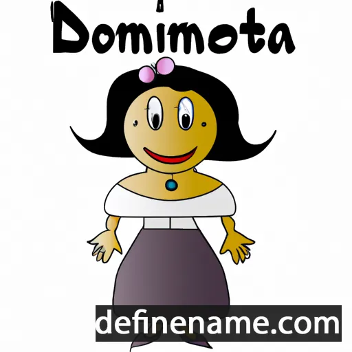 cartoon of the name Dominetta