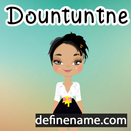 cartoon of the name Dominiquette