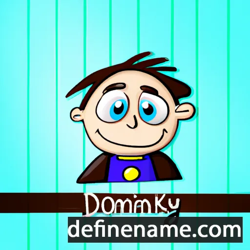 cartoon of the name Dominyk