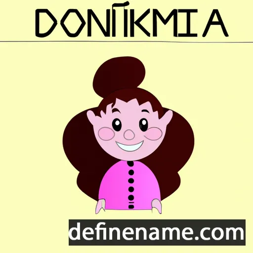 cartoon of the name Dominyka