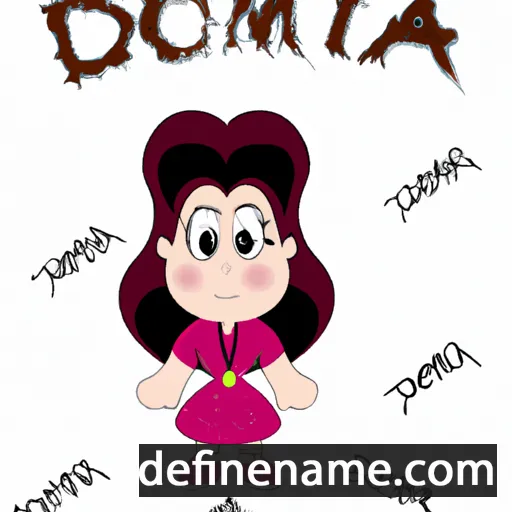 cartoon of the name Domizia