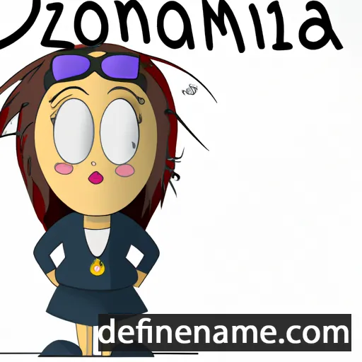 cartoon of the name Domiziana