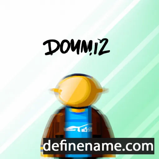 cartoon of the name Domizziu