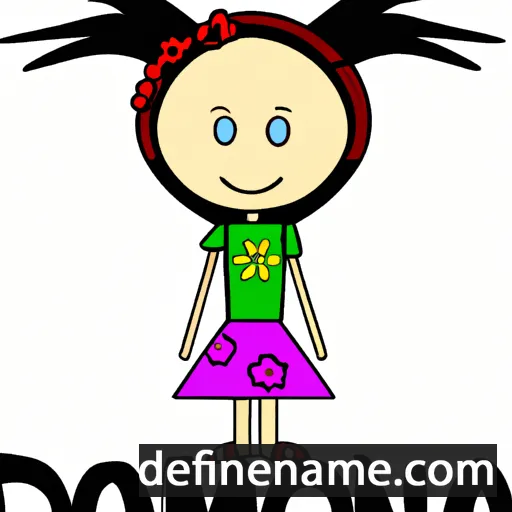 cartoon of the name Domnica