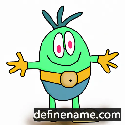 cartoon of the name Domokos