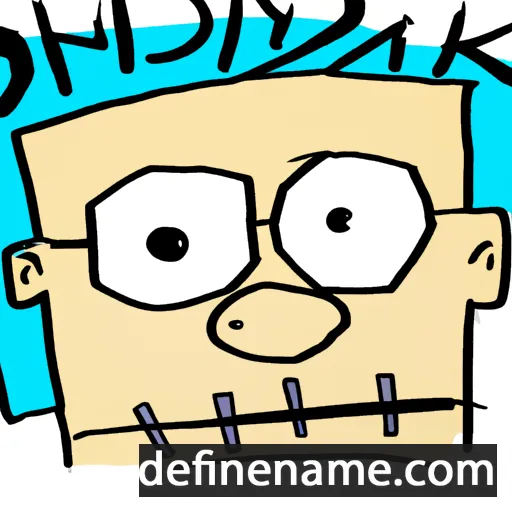 cartoon of the name Domonick