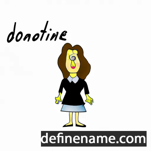 cartoon of the name Donaldine