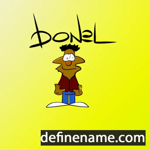 cartoon of the name Doniel