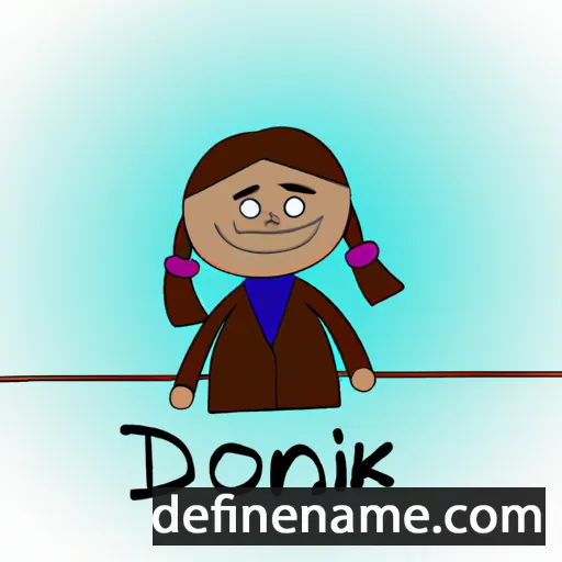 cartoon of the name Donika