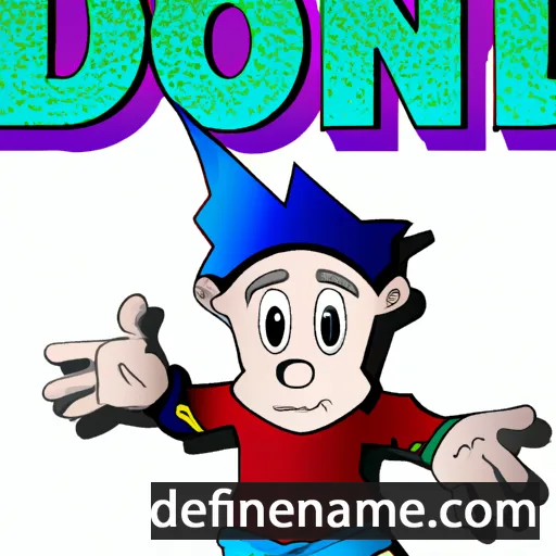 cartoon of the name Donni