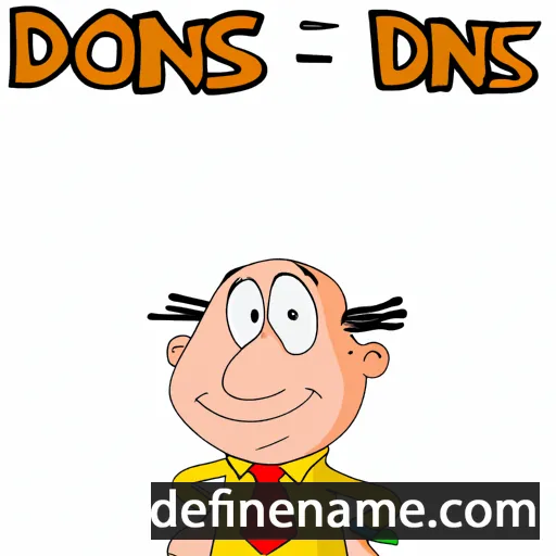 cartoon of the name Donnis