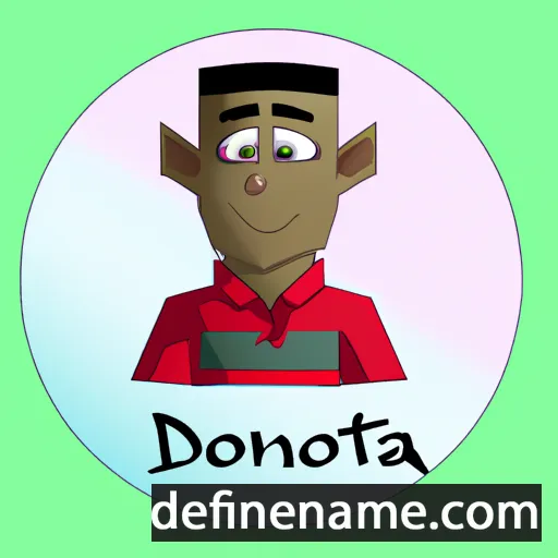 cartoon of the name Dontai