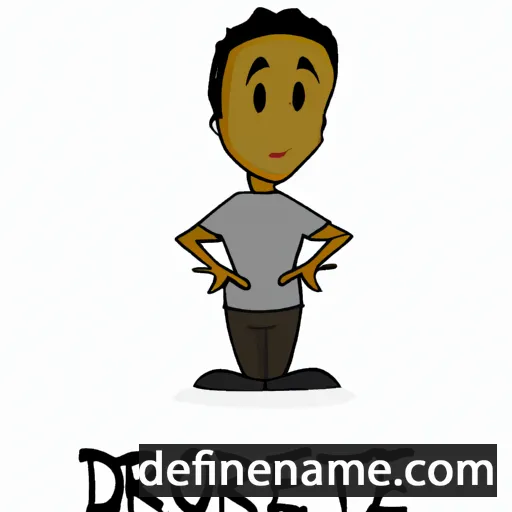 cartoon of the name Dontre