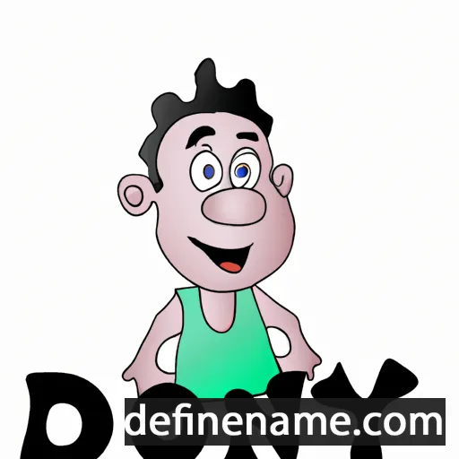 cartoon of the name Dony