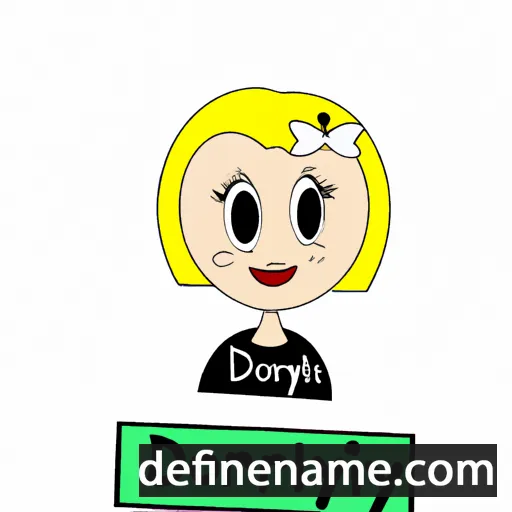 cartoon of the name Dorilyn