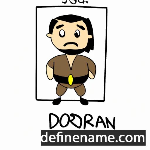 cartoon of the name Dorjan