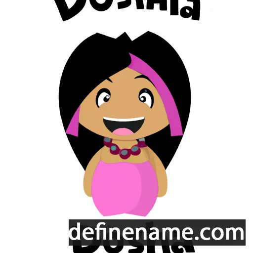 cartoon of the name Doshia