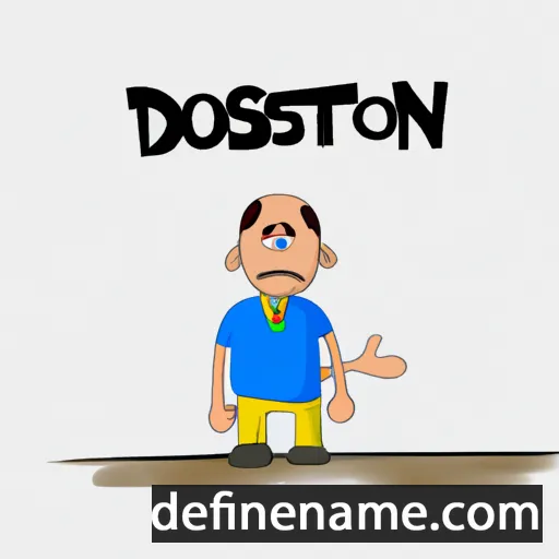 cartoon of the name Doston