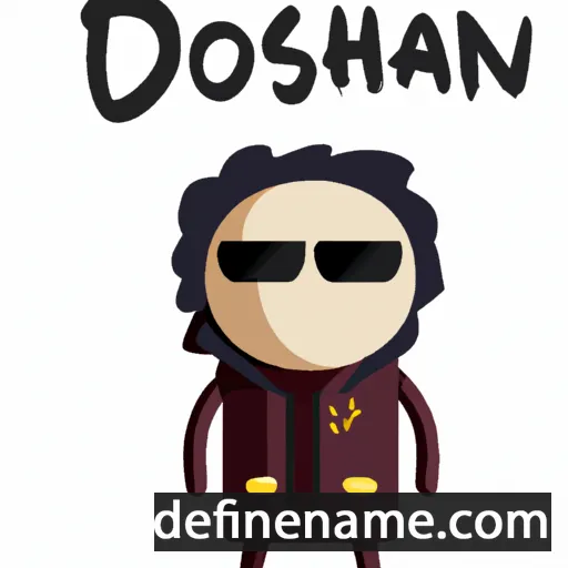 cartoon of the name Doszhan