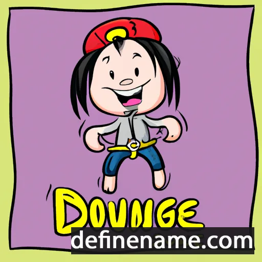 cartoon of the name Douangdeuane