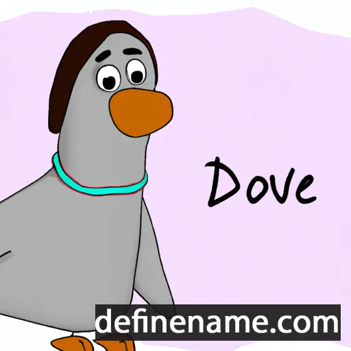 cartoon of the name Dovė