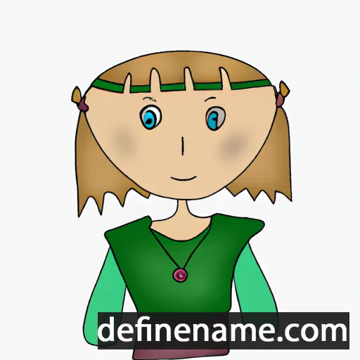 cartoon of the name Dovilė