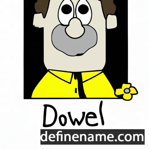 cartoon of the name Dowell